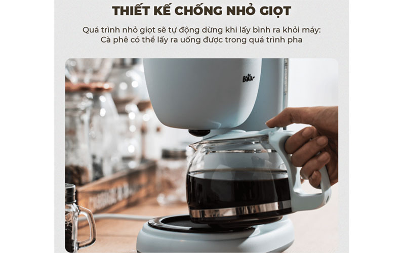 Máy pha cà phê mini Bear SB-CF06A - Hàng chính hãng