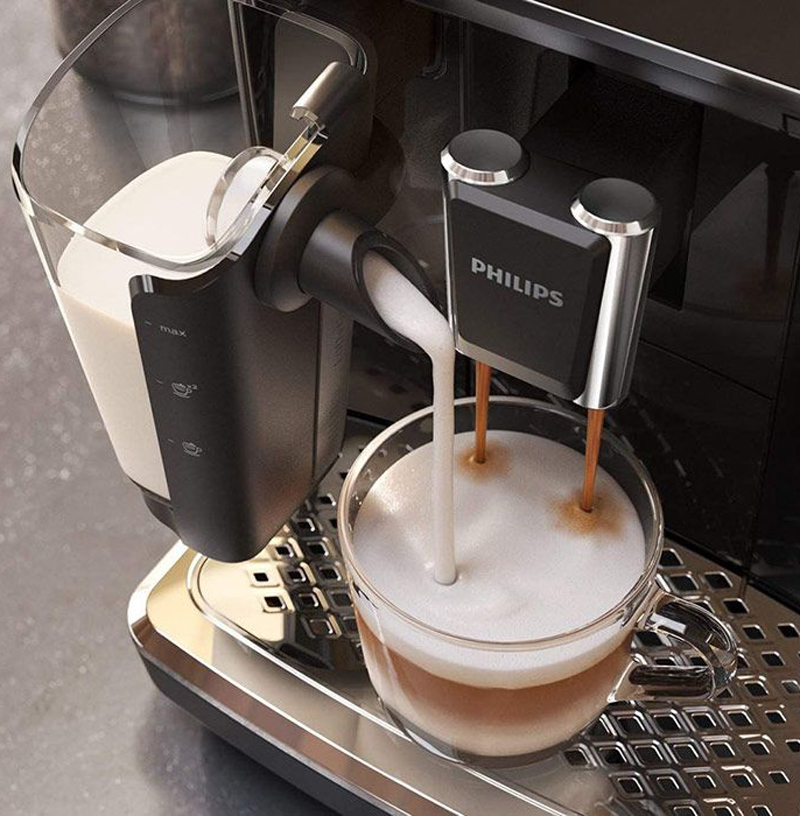 Hệ thống đánh sữa LatteGo, mang đến cho bạn một ly cafe với lớp bọt sữa mịn như nhung.