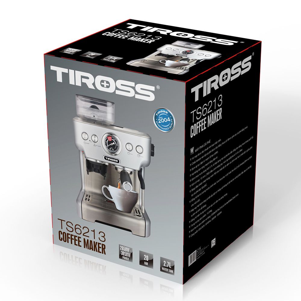 Máy pha cà phê Tiross TS6213 - Hàng chính hãng