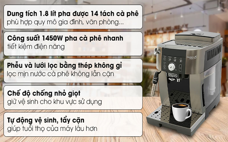 Máy pha cà phê tự động DeLonghi ECAM250.33.TB - Hàng chính hãng
