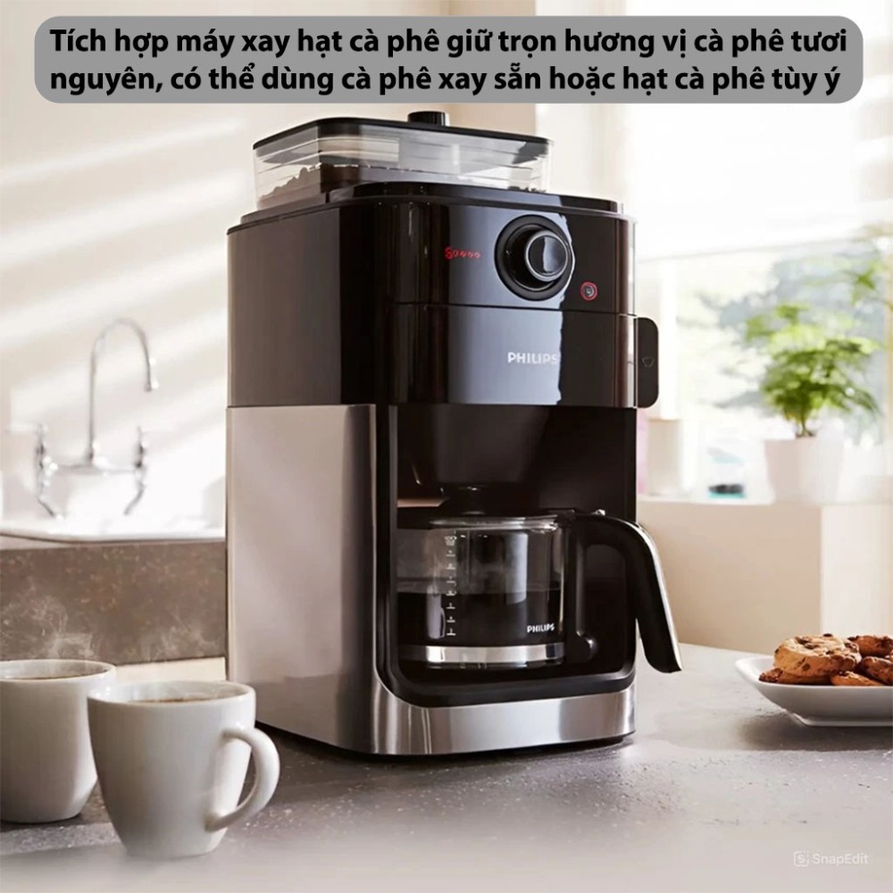 Máy pha cà phê tự động Philips HD7761 - Hàng chính hãng