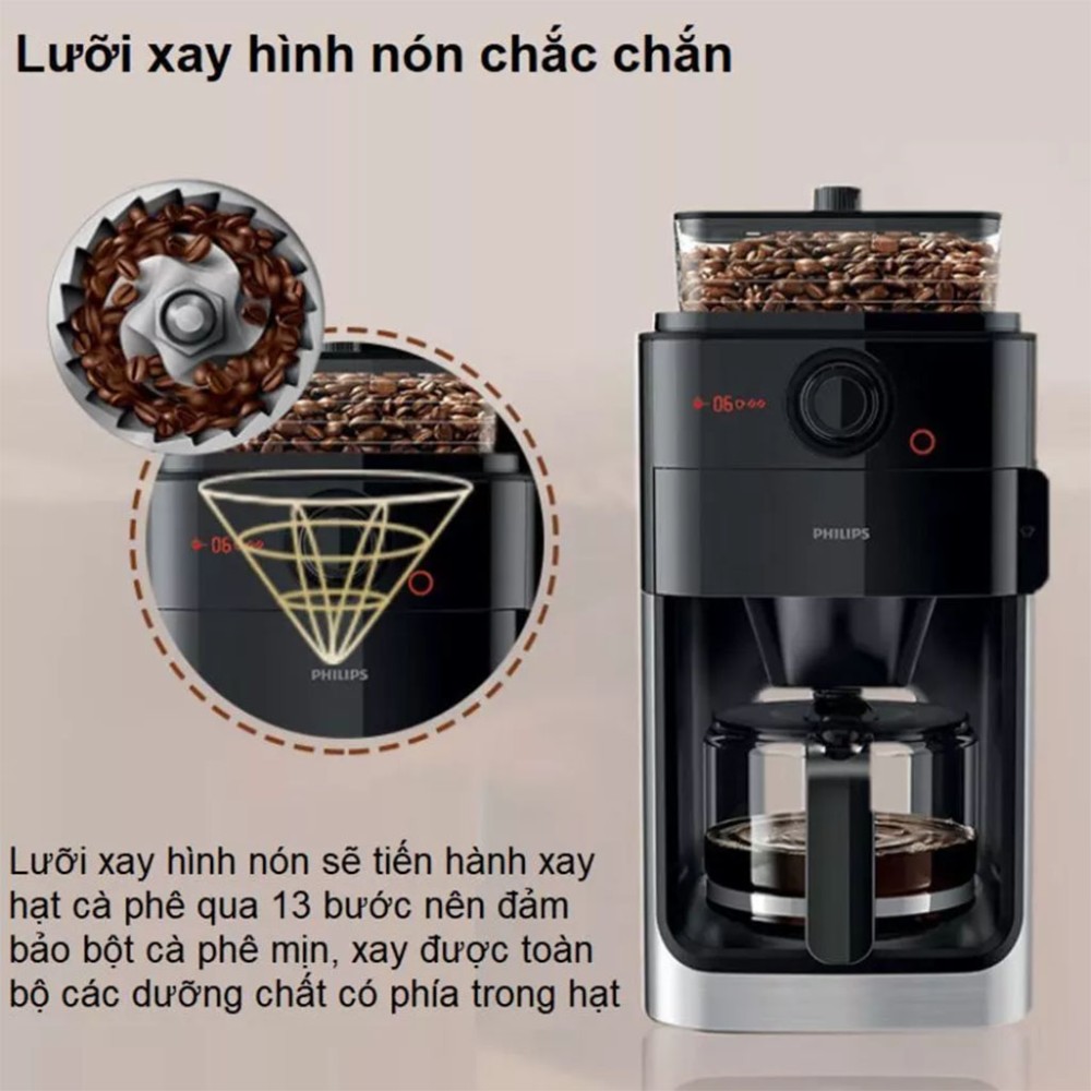 Máy pha cà phê tự động Philips HD7761 - Hàng chính hãng