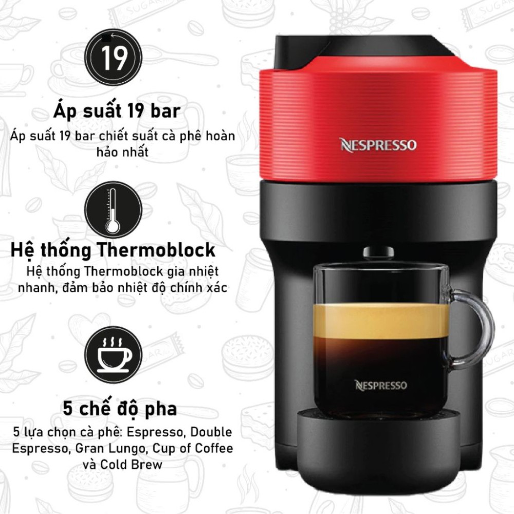Máy pha cà phê viên nén Nespresso De'Longhi ENV90 - Hàng chính hãng