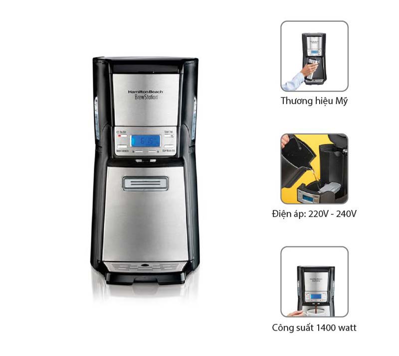 Máy pha cà phê Hamilton Beach 48465-SAU - Hàng chính hãng