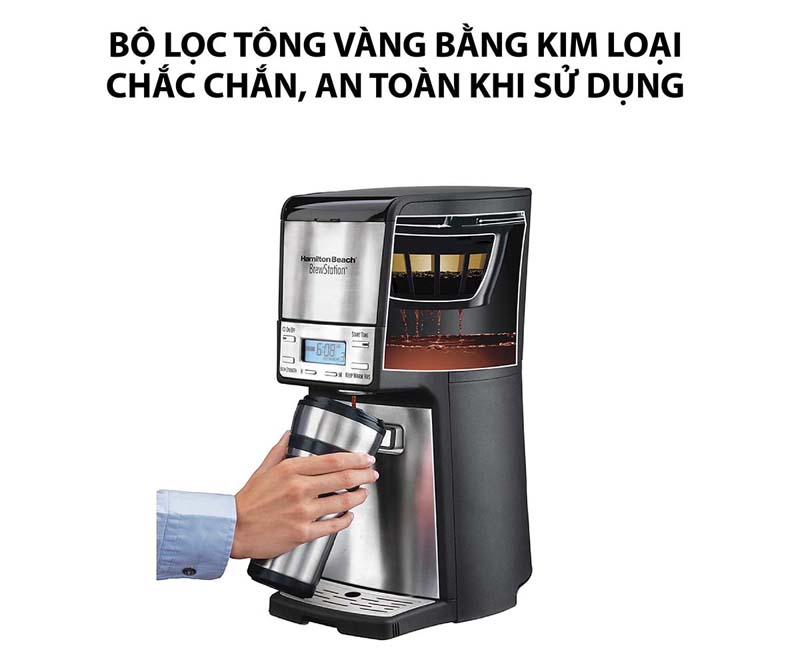 Máy pha cà phê Hamilton Beach 48465-SAU - Hàng chính hãng