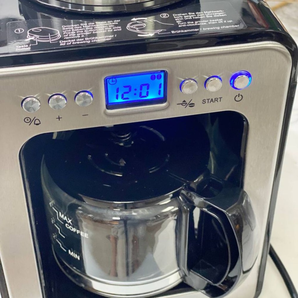 Máy pha cafe mini kèm xay Caso Coffee Compact Electronic - Hàng chính hãng