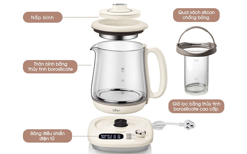 Máy pha trà Bear SUBE011 - Hàng chính hãng