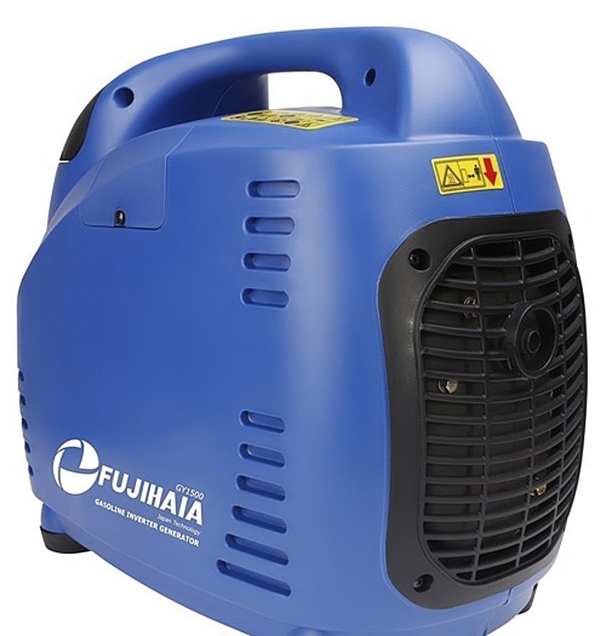 Máy phát điện Fujihaia GY-1500 có bánh xe dễ dàng di chụyển