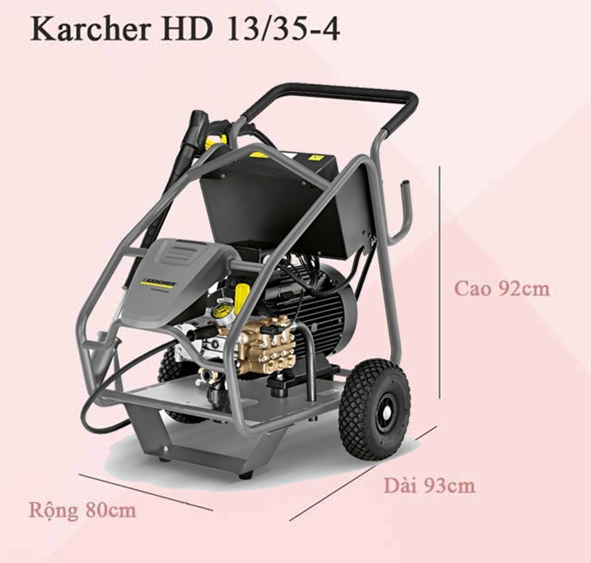 Máy phun rửa áp lực cao Karcher HD 13/35-4 CAGE - Hàng chính hãng