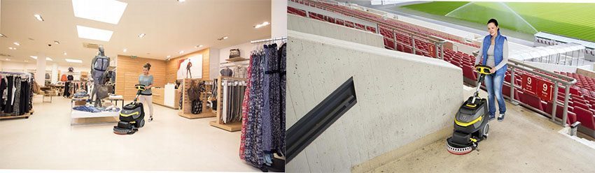 Máy phun hút chà sàn Karcher BD 38/12 C BP PACK - Hàng chính hãng