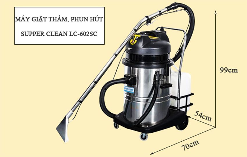 Máy phun hút giặt thảm Supper Clean LC-602SC - Hàng chính hãng