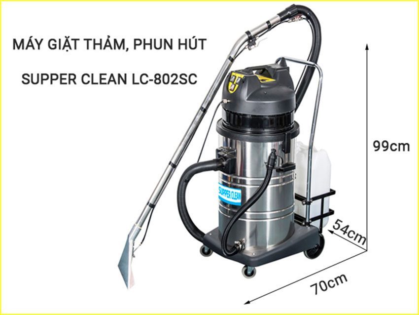 Máy phun hút giặt thảm Supper Clean LC-802SC - Hàng chính hãng