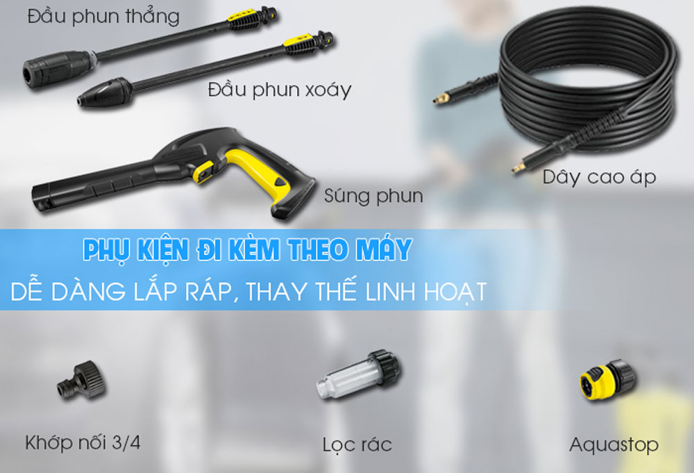 Máy phun rửa áp lực cao Kärcher K2 POWER CONTROL *EU - Hàng chính hãng