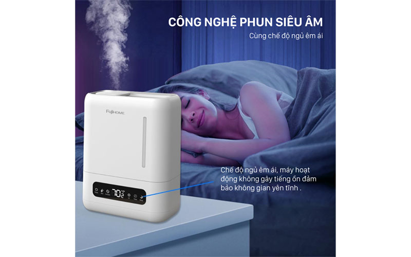 Máy phun sương tạo ẩm, xông tinh dầu Fujihome HM04EUV - Hàng chính hãng