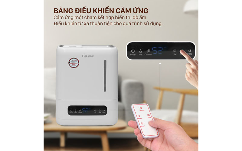 Máy phun sương tạo ẩm, xông tinh dầu Fujihome HM04EUV - Hàng chính hãng