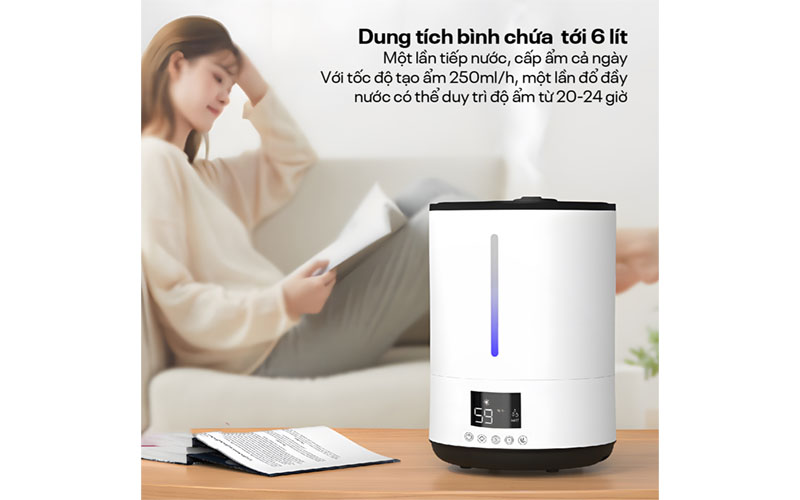 Máy phun sương tạo ẩm, xông tinh dầu Fujihome HM06E - Hàng chính hãng