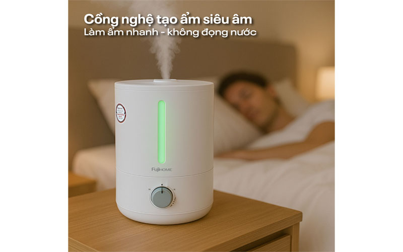 Công nghệ tạo ẩm của Máy phun sương tạo ẩm, xông tinh dầu Fujihome HM06M