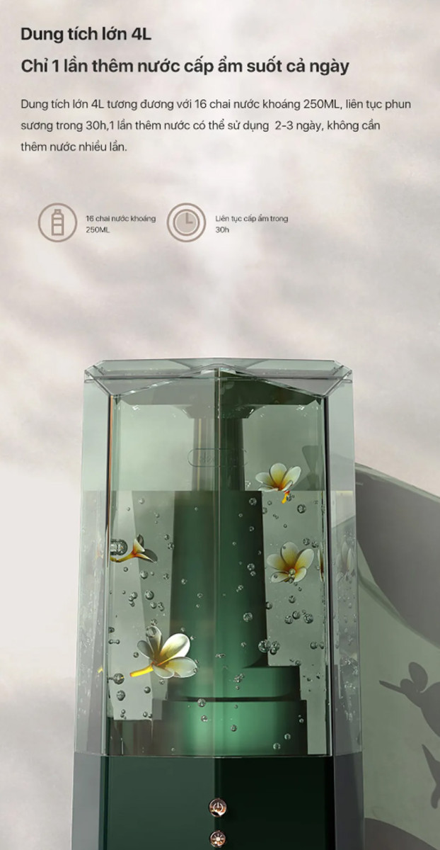 Máy phun sương tạo độ ẩm Deerma F360D - Hàng chính hãng