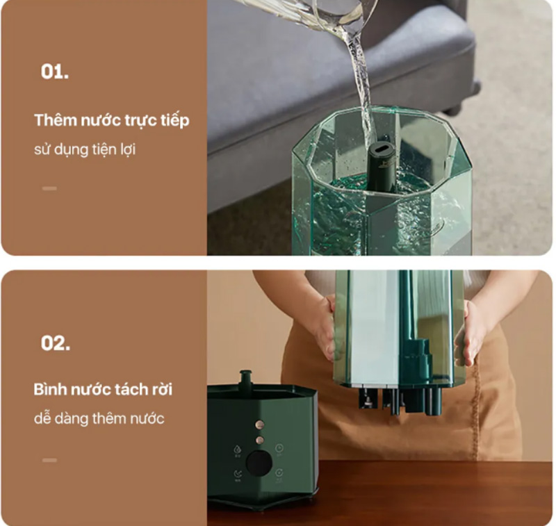 Máy phun sương tạo độ ẩm Deerma F360D - Hàng chính hãng