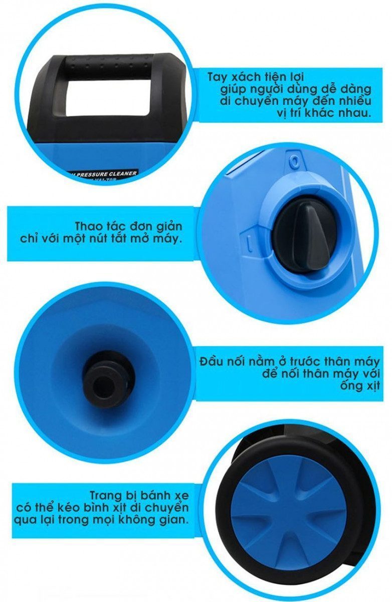 Máy phun xịt cao áp rửa xe Kachi MK70  - Hàng chính hãng