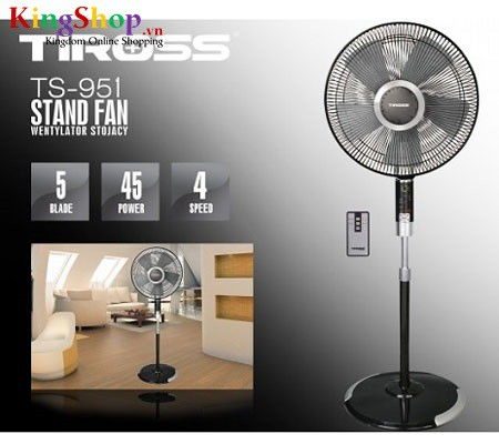 Máy quạt điện Tiross TS951 - Hàng chính hãng