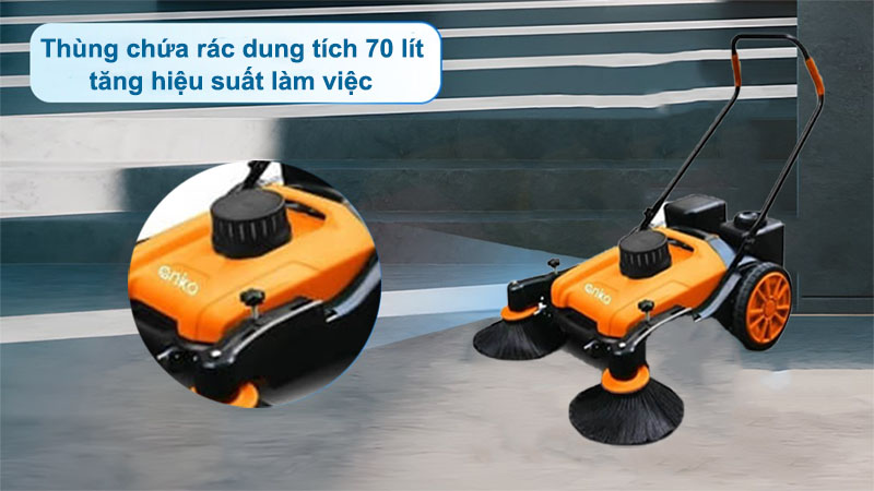 Máy quét rác đẩy tay Anko MS50W - Hàng chính hãng