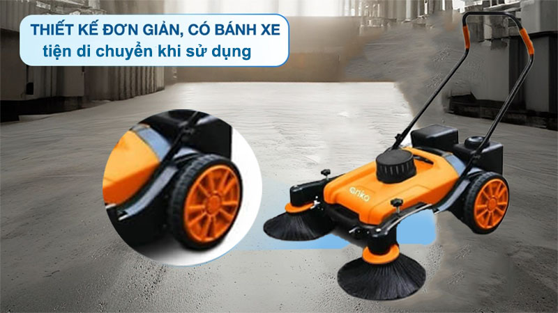 Máy quét rác đẩy tay Anko MS50W - Hàng chính hãng