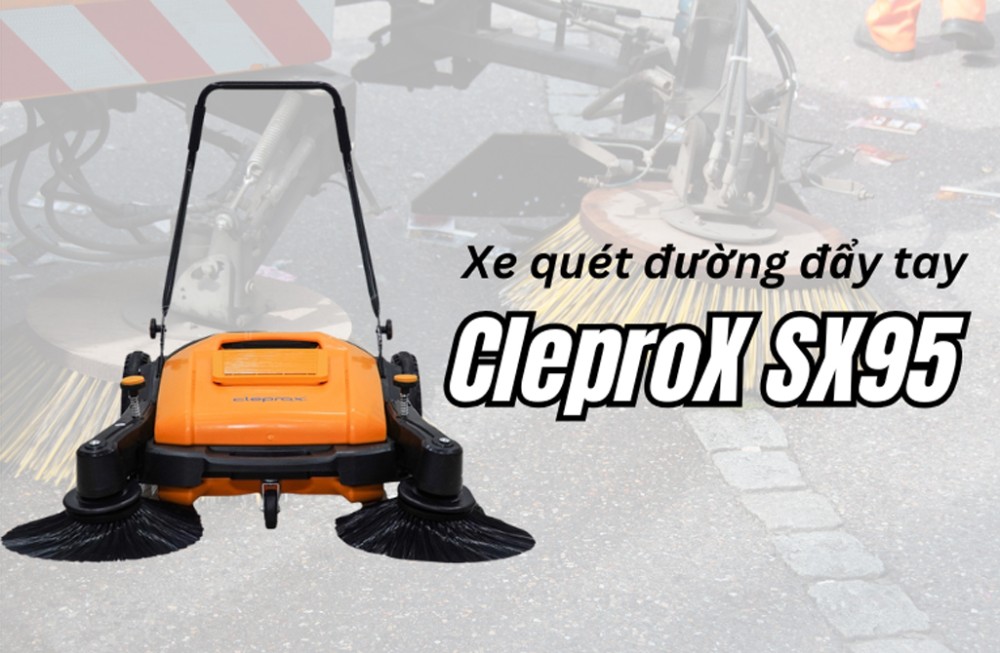 Máy quét rác đẩy tay CleproX SX95 - Hàng chính hãng
