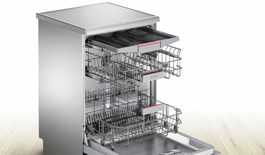 Thiết kế khoang rửa của Máy rửa bát Bosch SMS46MI01G