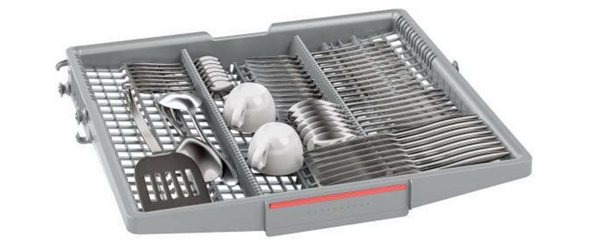 Giỏ trên cùng của Máy rửa bát Bosch SMS46MI07 có thể điều chỉnh chiều cao