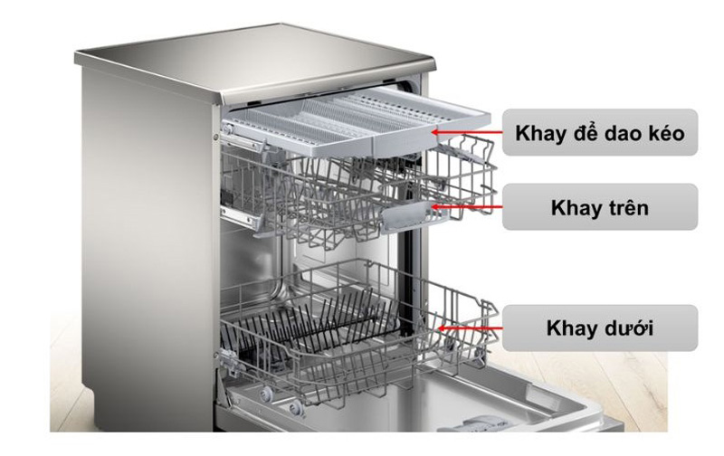 Máy rửa chén độc lập Bosch SMS4HMI07E - Hàng chính hãng