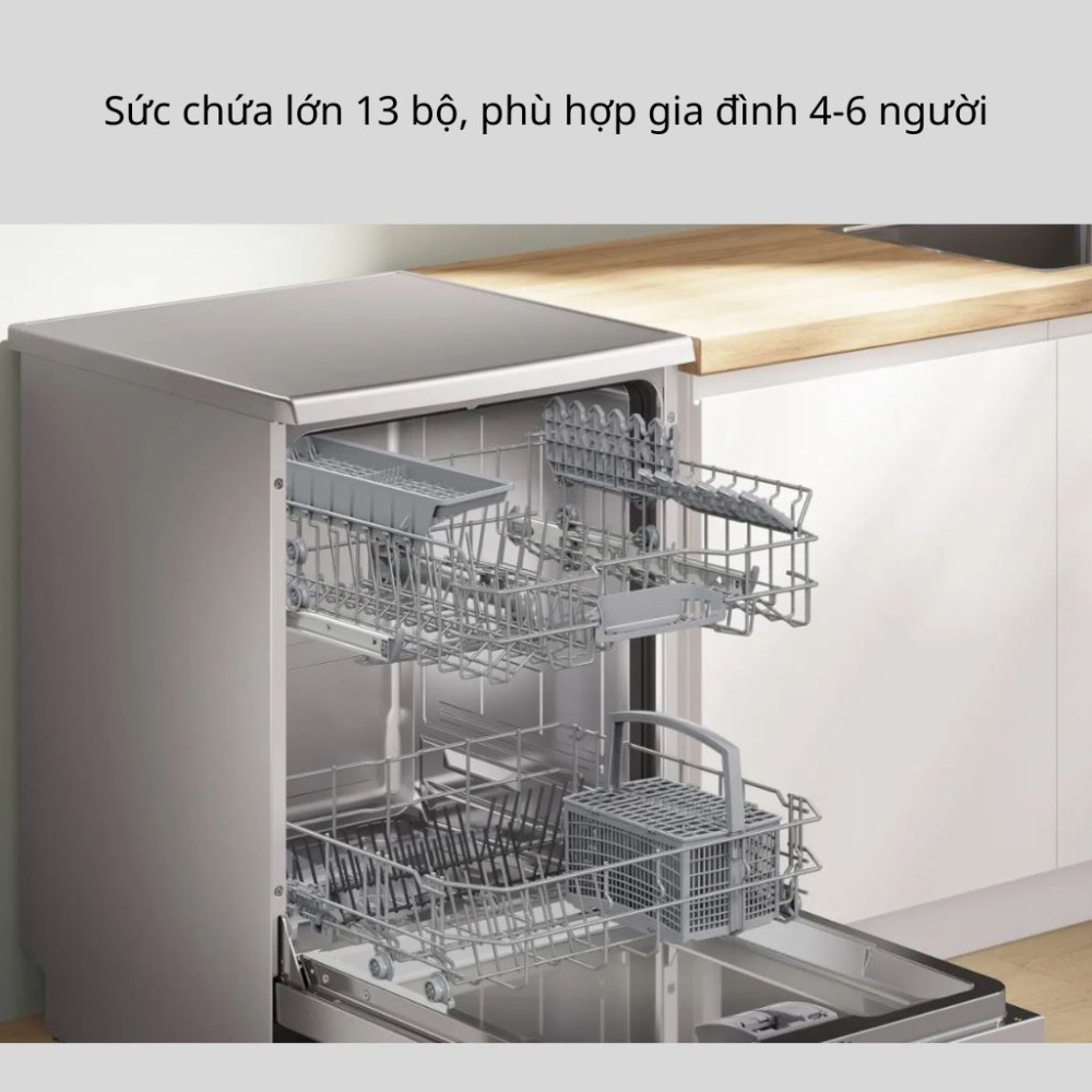 Máy rửa bát Bosch serie 4 SMS4HTI03E - Hàng chính hãng