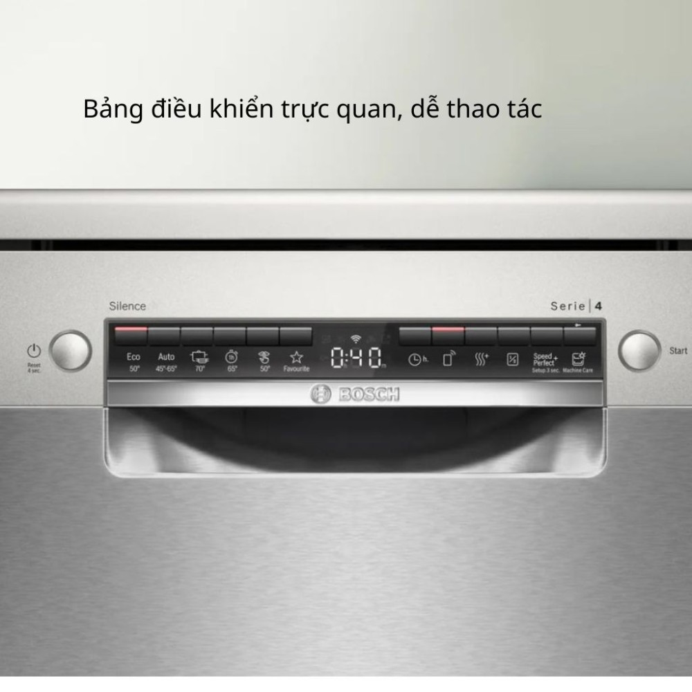 Máy rửa bát Bosch serie 4 SMS4HTI03E - Hàng chính hãng