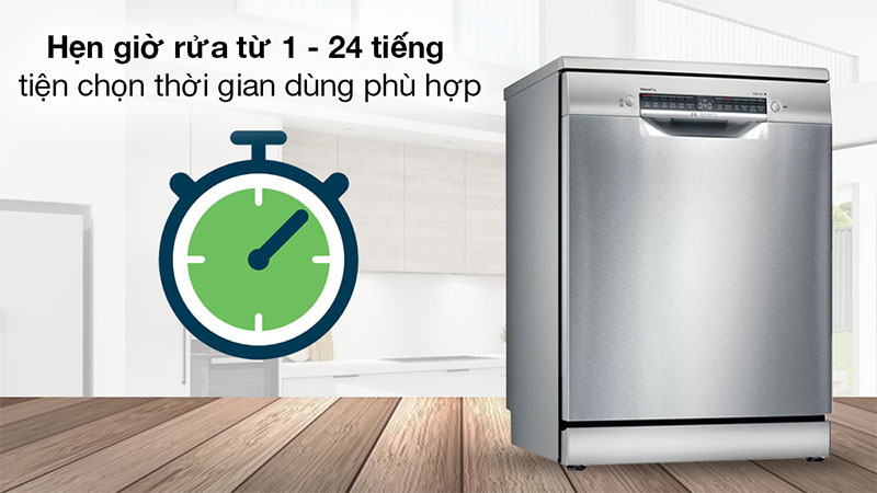 Máy rửa chén độc lập Bosch SMS4IVI01P - Hàng chính hãng
