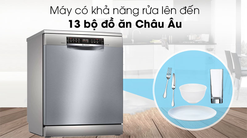 Dung tích của Máy rửa bát Bosch SMS6ZDI48E