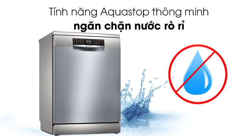ông nghệ Aqua Stop của Máy rửa bát Bosch SMS6ZDI48E