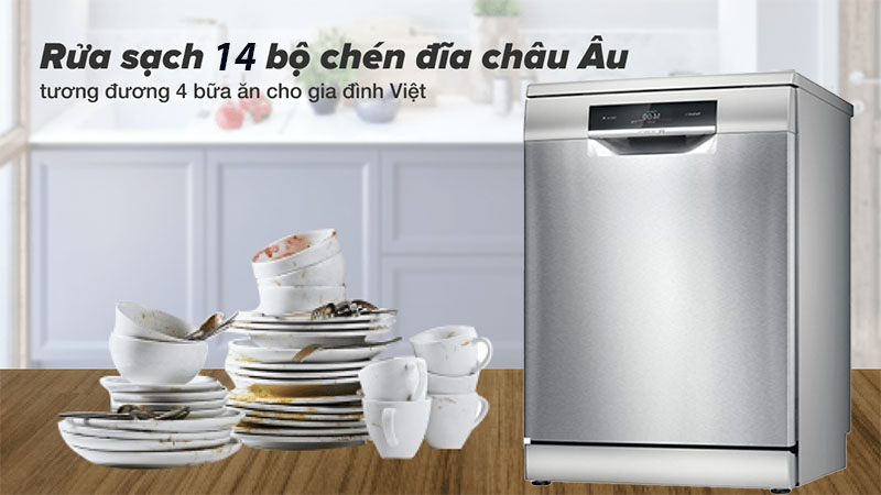 Công suất rửa Máy rửa bát Bosch SMS8YCI03E