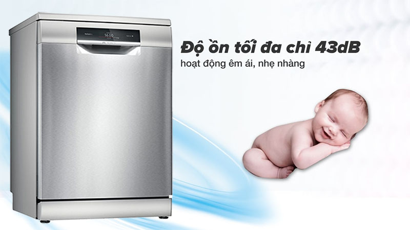 Độ ồn của Máy rửa bát Bosch SMS8YCI03E
