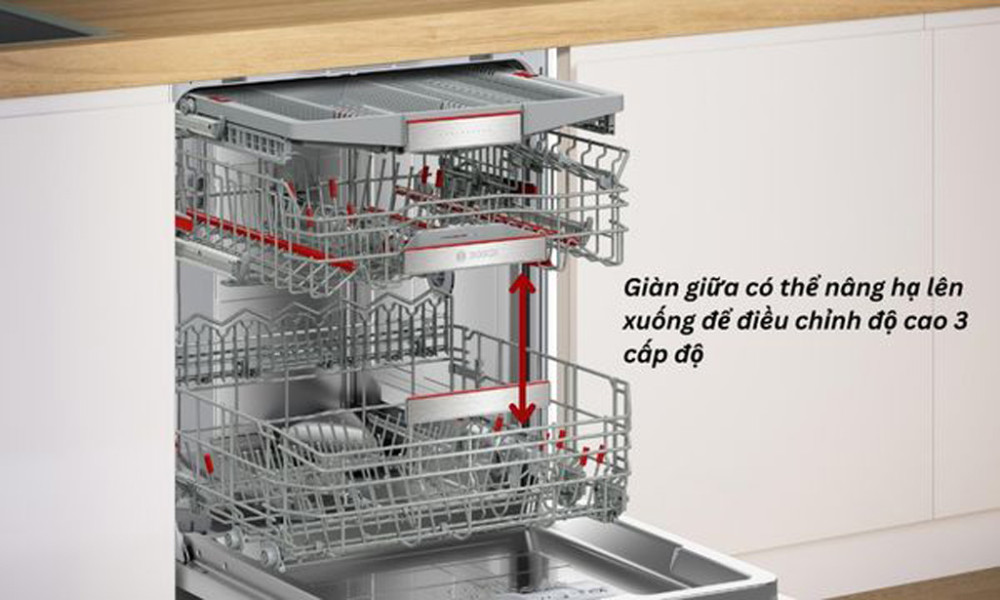 Máy rửa bát Bosch SMV8YCX02E - Hàng chính hãng