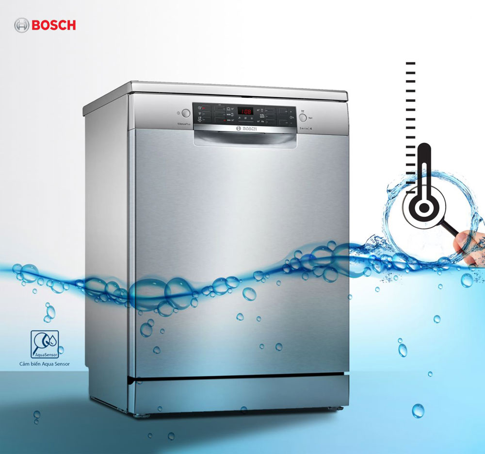 Máy rửa bát Bosch SMS6ZCI14E - Hàng chính hãng