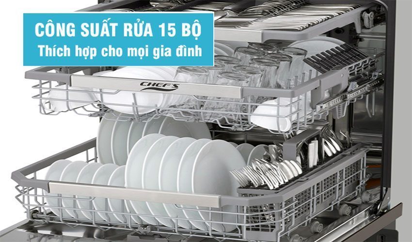 Máy rửa bát Chef's EH-DW401S - Hàng chính hãng