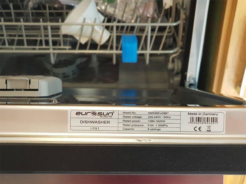 Máy rửa bát Eurosun SMS58EU09BT - Hàng chính hãng