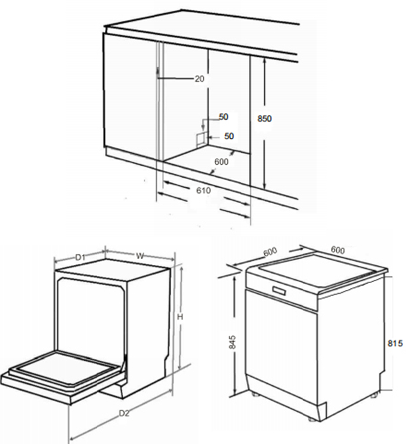 Máy rửa bát Fujishan FJVN15-S08AF - Hàng chính hãng