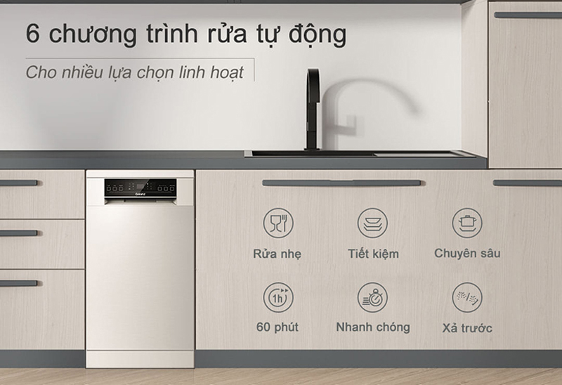 Máy rửa bát độc lập Galanz W45A3A401M-0E1(SS) - Hàng chính hãng