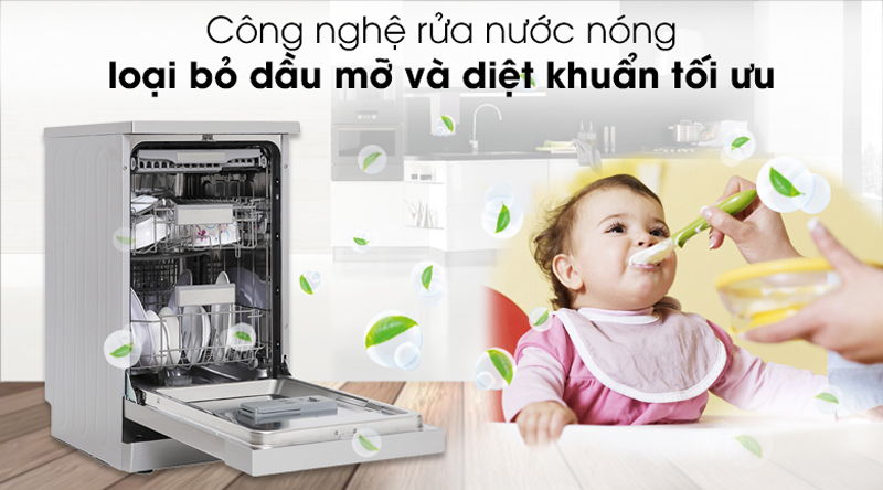 Máy rửa bát độc lập Galanz W45A3A401S-0E1(SS) - Hàng chính hãng