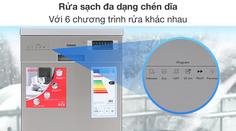 Máy rửa bát độc lập Galanz W45A3A401S-0E1(SS) - Hàng chính hãng