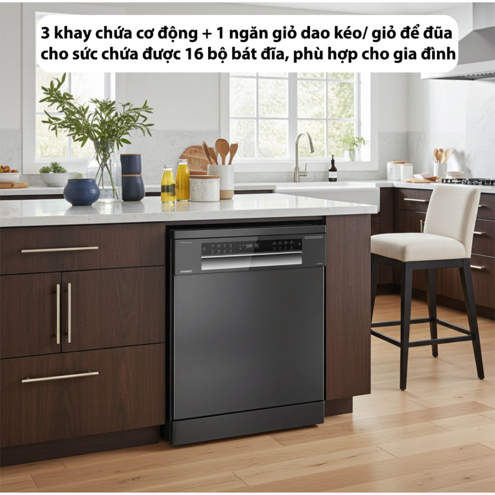 Máy rửa bát GrandX SMS7GX86G - Hàng chính hãng