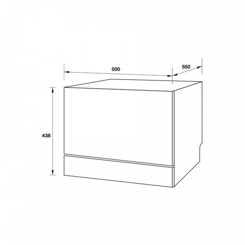 Kích thước của máy rửa bát Hafele HDW-T50A