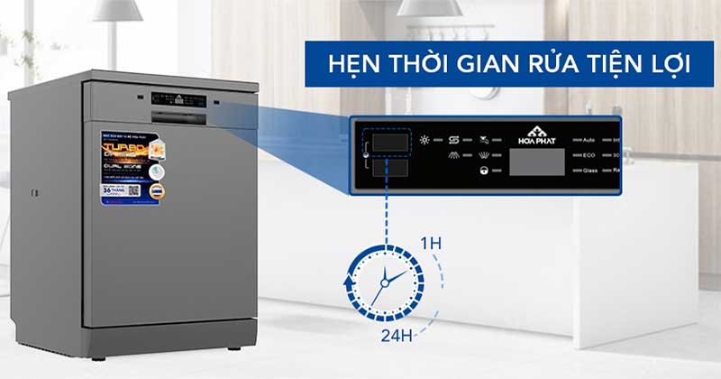 Máy rửa bát Hòa Phát HD-F1407DBB.TM - Hàng chính hãng