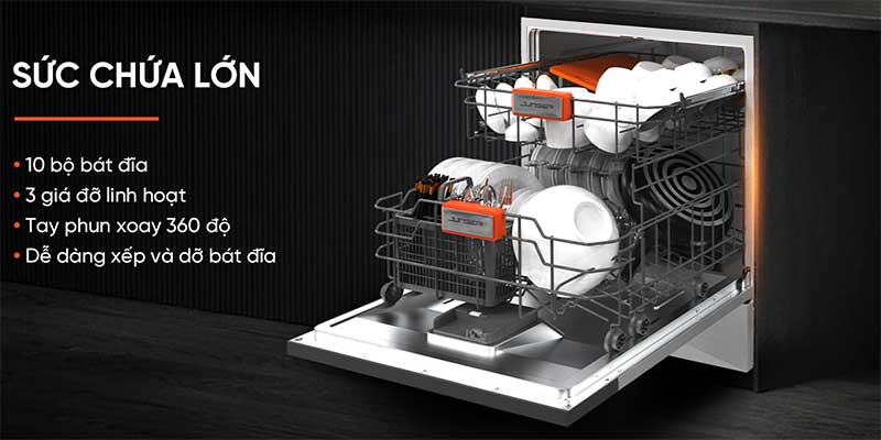 Máy rửa bát Junger DWJ-100 - Hàng chính hãng